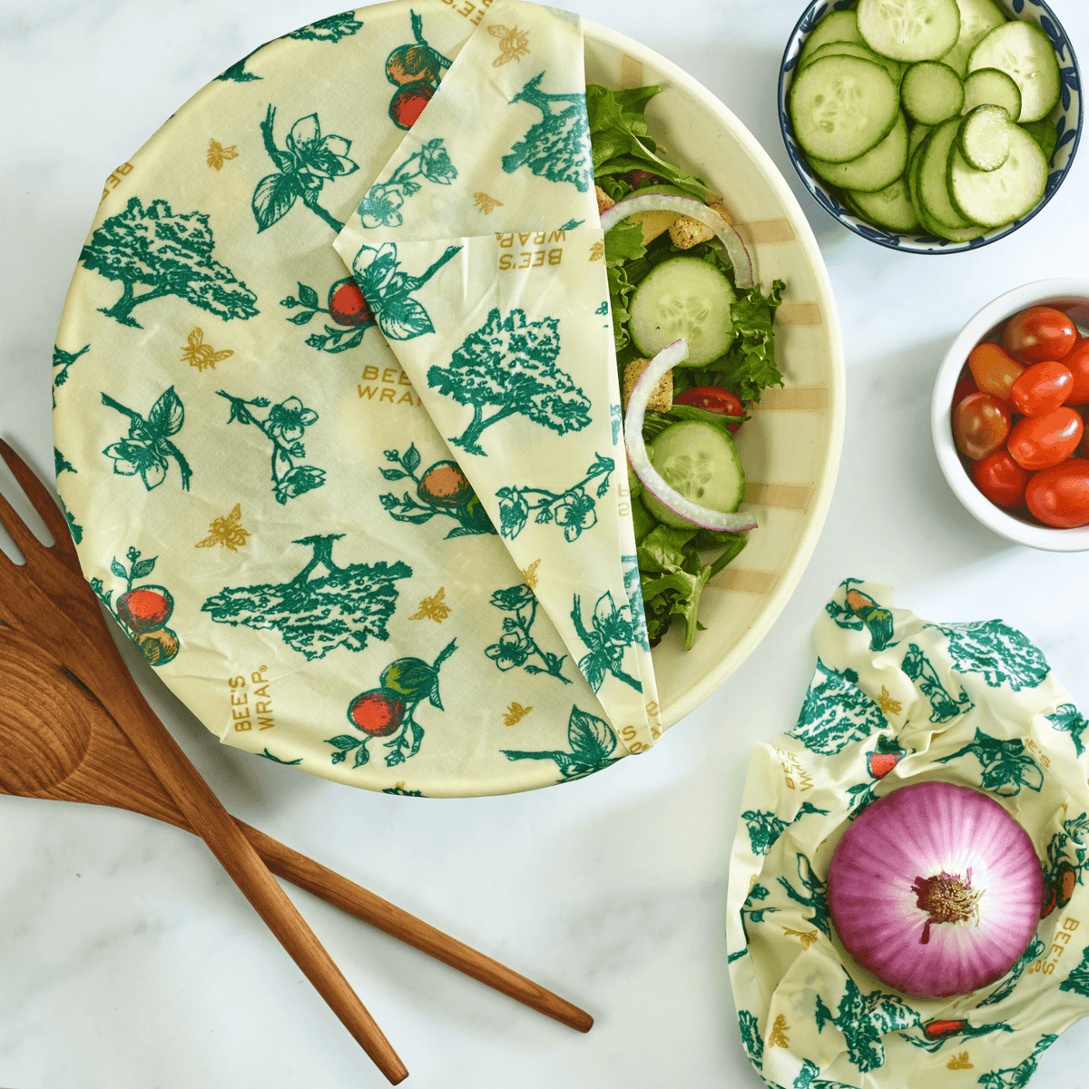 Assorted 3 Pack (S, M, L) Apple Blossom Bundles Bee's Wrap 