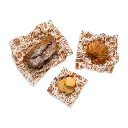 Assorted 3 Pack Packs Bee's Wrap Bakery Lane 