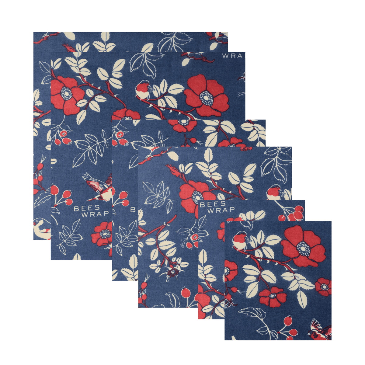 Assorted 6 Pack (2 Sm, 2 Md, 2 Lg) - Botanical Bee's Wraps Bee's Wrap 