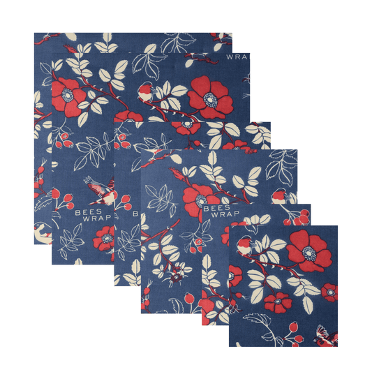 Assorted 6 Pack (2 Sm, 2 Md, 2 Lg) - Botanical Bee's Wraps Bee's Wrap 