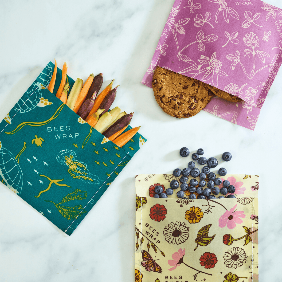 Snack Bag 5 Pack Bee's Wraps Bee's Wrap 