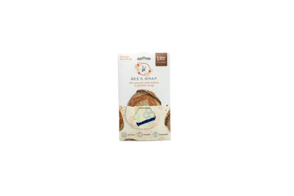 Bread wrap in Bear and Bees pattern in the package