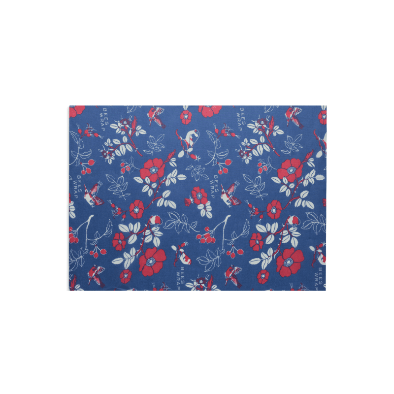Botanical Bread Wrap flat lay on white background