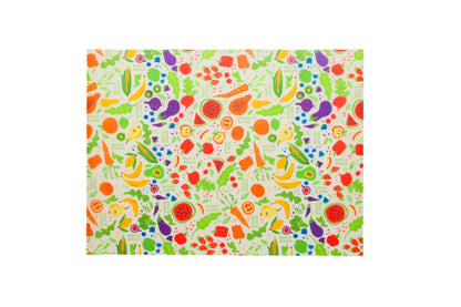 Breadwrap laid flat in Garden Party pattern