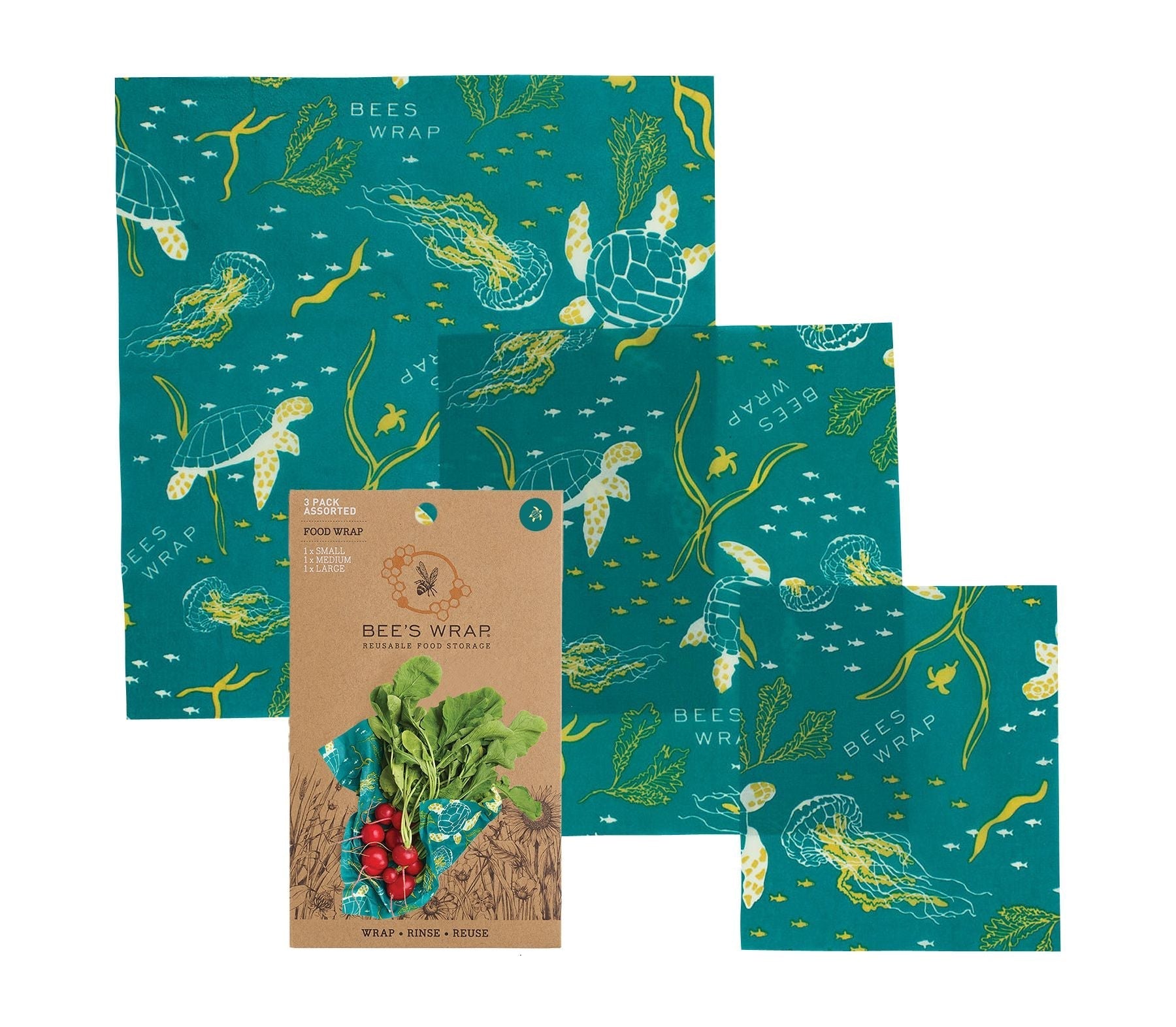 Assorted 3 Pack Packs Bee's Wrap 